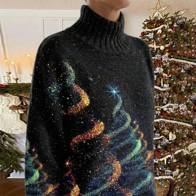 Saraya | Sweter bożonarodzeniowy z gwiazdkowym wzorem