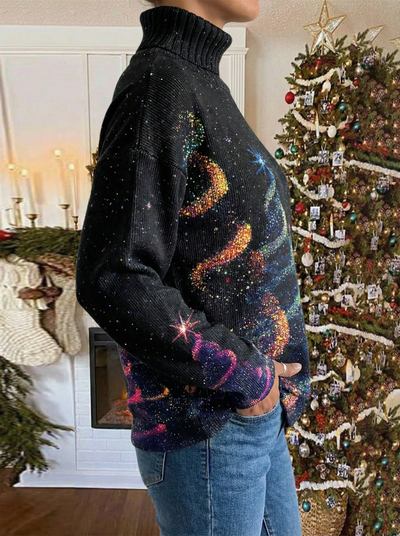 Saraya | Sweter bożonarodzeniowy z gwiazdkowym wzorem